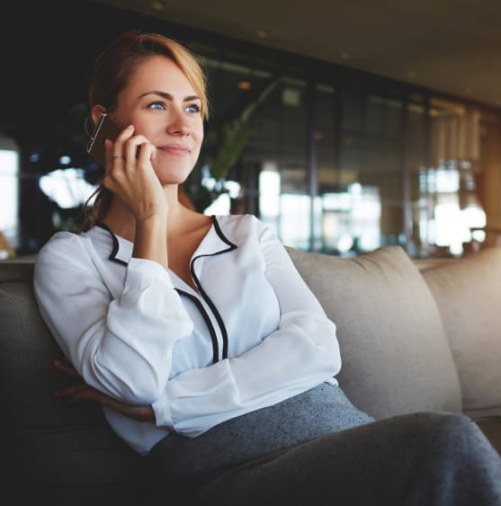 woman on phone